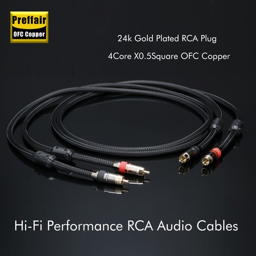 Pair ofc hifi rca - pair, cable