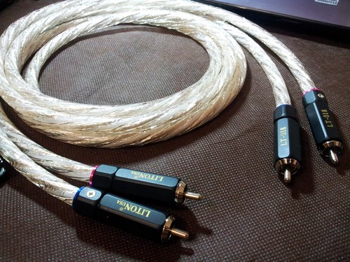 1meter usa copper silver rca - silver,
