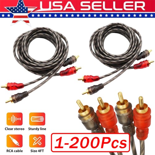 200x rca audio cable - cable, twisted